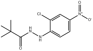2'-(2-chloro-4-nitrophenyl)-2,2-dimethylpropionohydrazide Struktur