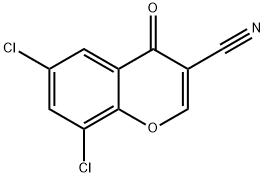 6,8-DICHLORO-3-CYANOCHROMONE Struktur