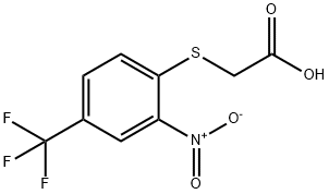 2-NITRO-4-(TRIFLUOROMETHYL)PHENYLTHIOGLYCOLIC ACID Struktur