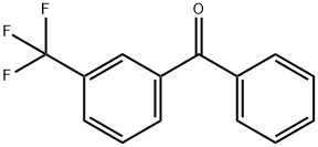 フェニル[3-(トリフルオロメチル)フェニル]メタノン 化学構造式