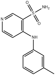 4-(m-トリルアミノ)ピリジン-3-スルホンアミド 化学構造式
