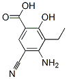 Benzoic acid, 4-amino-5-cyano-3-ethyl-2-hydroxy- (9CI) 结构式