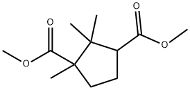 1,2,2-Trimethyl-1,3-cyclopentanedicarboxylic acid dimethyl ester Struktur