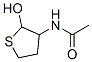 3-acetamido-2-hydroxytetrahydrothiophene Structure