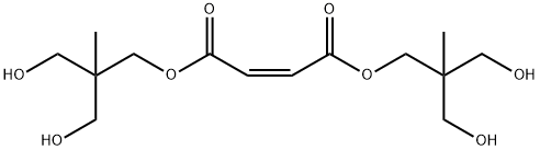 (Z)-2-ブテン二酸ビス[3-ヒドロキシ-2-(ヒドロキシメチル)-2-メチルプロピル] 化学構造式