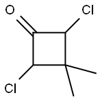 Cyclobutanone,  2,4-dichloro-3,3-dimethyl- Struktur