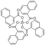Zirconium naphthenate Struktur