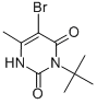 5-ブロモ-3-tert-ブチル-6-メチルウラシル 化学構造式