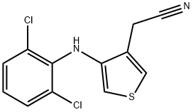 4-(2,6-Dichloroanilino)-3-thiopheneacetonitrile Structure