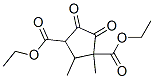 1,2-Dimethyl-4,5-dioxo-1,3-cyclopentanedicarboxylic acid diethyl ester Struktur