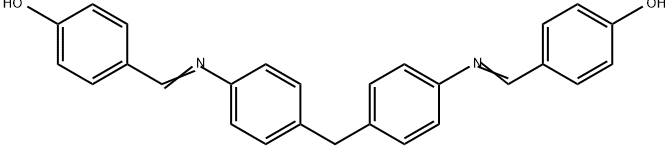 4,4'-[Methylenebis(4,1-phenylenenitrilomethylidyne)]diphenol Structure