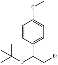 1-[2-bromo-1-(1,1-dimethylethoxy)ethyl]-4-methoxybenzene Struktur