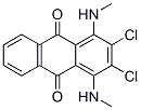 2,3-ジクロロ-1,4-ビス(メチルアミノ)-9,10-アントラセンジオン 化学構造式