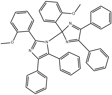 4,5-dihydro-2-(2-methoxyphenyl)-1-[2-(2-methoxyphenyl)-4,5-diphenyl-2H-imidazol-2-yl]-1H-imidazole Struktur