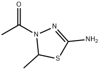 1,3,4-Thiadiazol-2-amine, 4-acetyl-4,5-dihydro-5-methyl- (9CI) Struktur