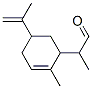 alpha,2-dimethyl-5-(1-methylvinyl)cyclohex-2-en-1-acetaldehyde Struktur