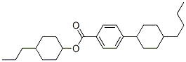 4-(4-Butylcyclohexyl)benzoic acid 4-propylcyclohexyl ester Struktur