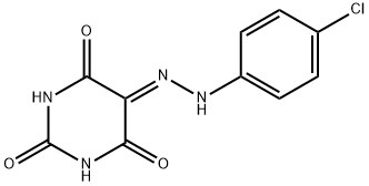 5-[(4-Chlorophenyl)hydrazono]pyrimidine-2,4,6(1H,3H)-trione Struktur
