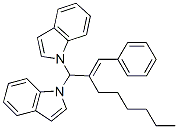 1,1'-[2-(Phenylmethylene)octylidene]bis(1H-indole) Struktur