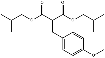 diisobutyl (4-methoxybenzylidene)malonate 结构式