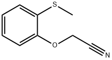 2-甲硫基苯氧乙腈, 72955-90-9, 结构式