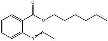 hexyl 2-(ethylideneamino)benzoate Struktur