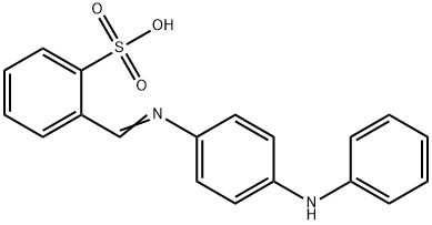 2-[[[4-(Phenylamino)phenyl]imino]methyl]benzenesulfonic acid 结构式