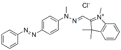 1,3,3-trimethyl-2-[[methyl[4-(phenylazo)phenyl]hydrazono]methyl]-3H-indolium chloride 结构式