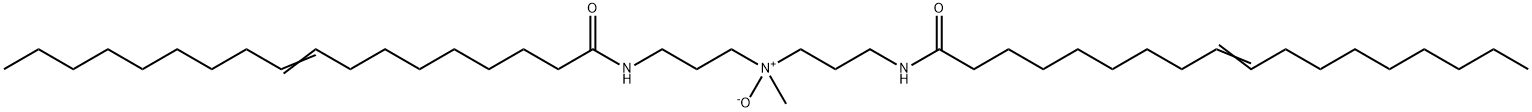 [N,N'-[(Methylimino)bis(3,1-propanediyl)]bis(9-octadecenamide)]N-oxide Struktur