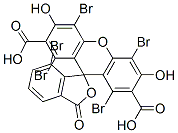 3',6'-ジヒドロキシ-3-オキソ-1',4',5',7,8'-ペンタブロモスピロ[イソベンゾフラン-1(3H),9'-[9H]キサンテン]-2',7'-ジカルボン酸 化学構造式