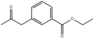 3-(2-氧代丙基)苯甲酸乙酯 结构式