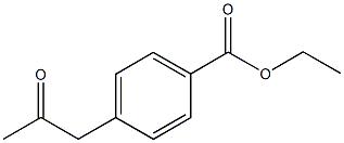 4-(2-OXO-PROPYL)-BENZOIC ACID ETHYL ESTER Struktur