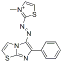 3-Methyl-2-[(6-phenylimidazo[2,1-b]thiazol-5-yl)azo]thiazolium 结构式