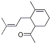 1-[3-methyl-2-(3-methyl-2-butenyl)-3-cyclohexen-1-yl]ethan-1-one Struktur