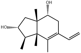 6-Ethenyl-2,3,3a,4,5,7a-hexahydro-3,3a,7,7a-tetramethyl-1H-indene-2,4-diol Struktur
