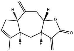 (3aR,4aR,7aR,9aR)-3a,4,4a,7,7a,8,9,9a-Octahydro-5-methyl-3,8-bis(methylene)azuleno[6,5-b]furan-2(3H)-one Structure