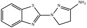 1H-Pyrazol-3-amine,1-(2-benzothiazolyl)-4,5-dihydro-(9CI) Struktur