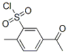 5-Acetyl-2-methylbenzenesulfonyl chloride Struktur