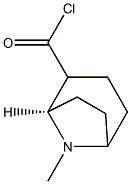 8-Azabicyclo[3.2.1]octane-2-carbonyl chloride, 8-methyl-, (1R-exo)- (9CI) Struktur
