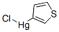 Mercury, chloro-3-thienyl- Struktur