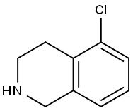 5-氯-1,2,3,4-四氢异喹啉 结构式