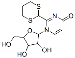 1-[3,4-dihydroxy-5-(hydroxymethyl)oxolan-2-yl]-2-(1,3-dithian-2-yl)pyr imidin-4-one Struktur