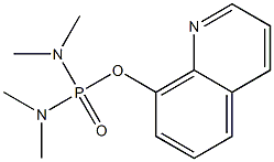 BIS-DIMETHYLAMIDO-8-HYDROXY-QUINOLYLPHOSPHATE 结构式