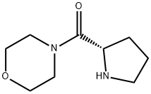 MORPHOLIN-4-YL-(S)-PYRROLIDIN-2-YL-METHANONE Structure