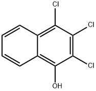 2,3,4-trichloronaphthalen-1-ol 结构式
