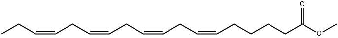 (6Z,9Z,12Z,15Z)-6,9,12,15-オクタデカテトラエン酸メチル 化学構造式