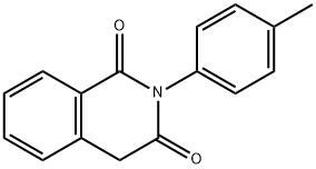 2-p-トリルイソキノリン-1,3(2H,4H)-ジオン 化学構造式
