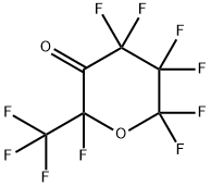 2-Trifluoromethyl-2,4,4,5,5,6,6-heptafluorotetrahydro-3H-pyran-3-one Struktur
