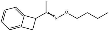 ビシクロ[4.2.0]オクタ-1,3,5-トリエン-7-イル(メチル)ケトンO-ブチルオキシム 化学構造式