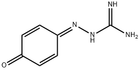 1-アミジノ-2-(4-オキソ-2,5-シクロヘキサジエン-1-イリデン)ヒドラジン 化学構造式